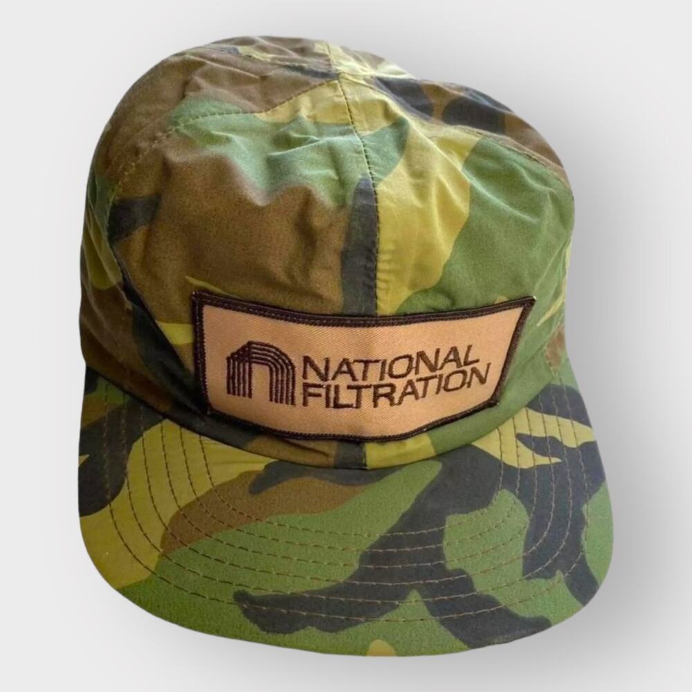 Vintage Gore-Tex Thinsulate Camo Hunting Cap Ear Flap National Filtration USA